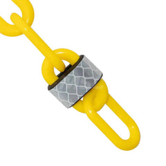 Barrier Rope & Chain; Type: Safety Barrier Chain; Material: Plastic; Color: Yellow; Rope/Chain Material: Plastic; Hook Fitting Material: None; Snap End Material: None; Color: Yellow; Length (Feet): 100.00; 100.000; Overall Length: 100.00