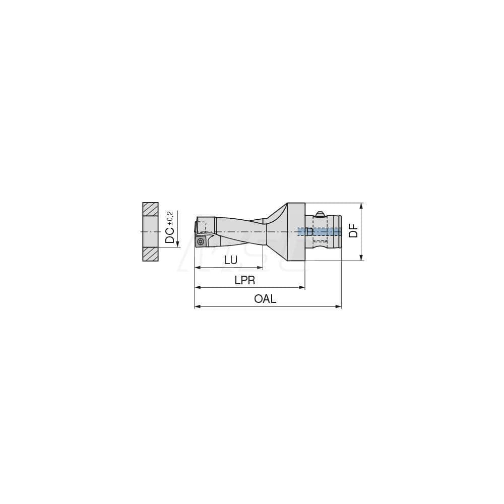 Indexable Insert Drills; Drill Style: KUBQ; Drill Diameter (Decimal Inch): 0.6890; Drill Diameter (mm): 17.50; Maximum Drill Depth (mm): 36.00; Shank Type: Modular Connection; Shank Diameter (mm): 28.00; Drill Diameter Range (Decimal Inch): 0.0000 to 0.75