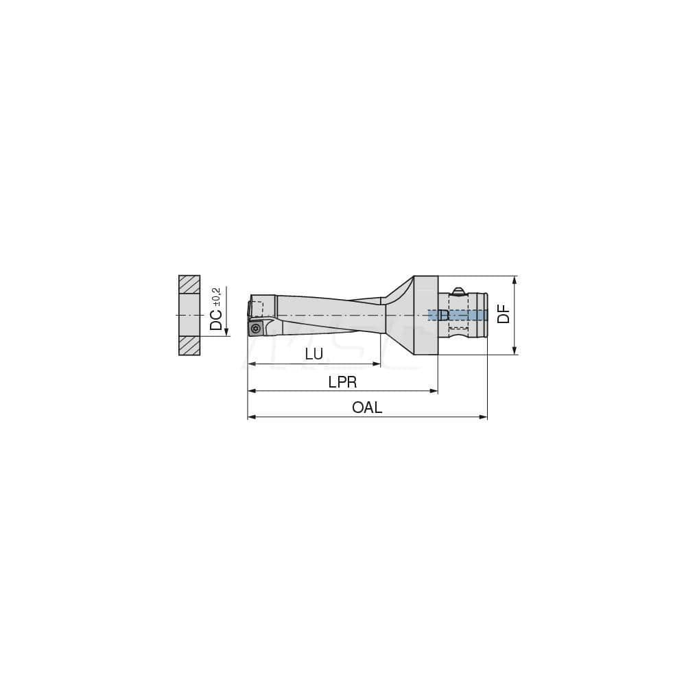 Indexable Insert Drills; Drill Style: KUBQ; Drill Diameter (Decimal Inch): 0.6890; Drill Diameter (mm): 17.50; Maximum Drill Depth (mm): 54.00; Shank Type: Modular Connection; Shank Diameter (mm): 28.00; Drill Diameter Range (Decimal Inch): 0.0000 to 0.75