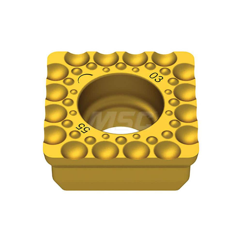 Indexable Drill Insert: 03 BK8430, Carbide TiAIN & TiN Finish, Square