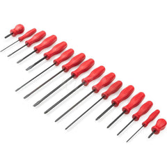 Screwdriver Set: 16 Pc, Phillips & Slotted