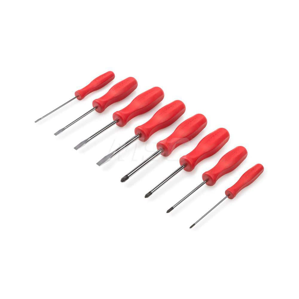 Screwdriver Set: 8 Pc, Phillips & Slotted