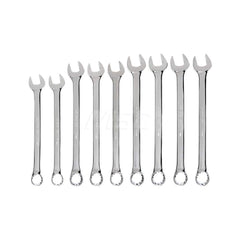 Wrench Set: 9 Pc, Metric Chrome-Plated