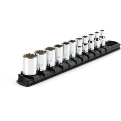 Socket Set: 1/4″ Drive 5/32 to 9/16″ Socket, 12 Point