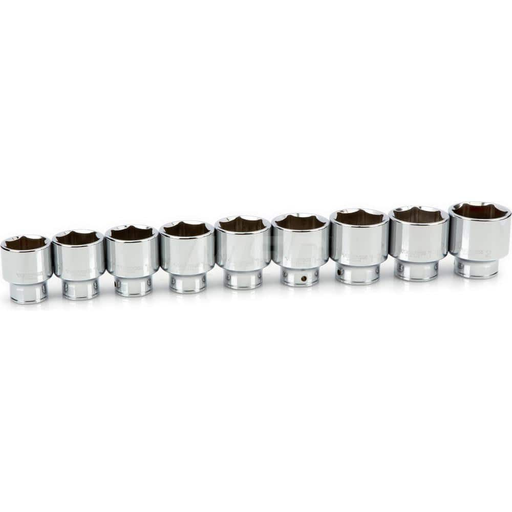 Socket Set: 3/4″ Drive 1-1/2 to 2″ Socket, 6 Point