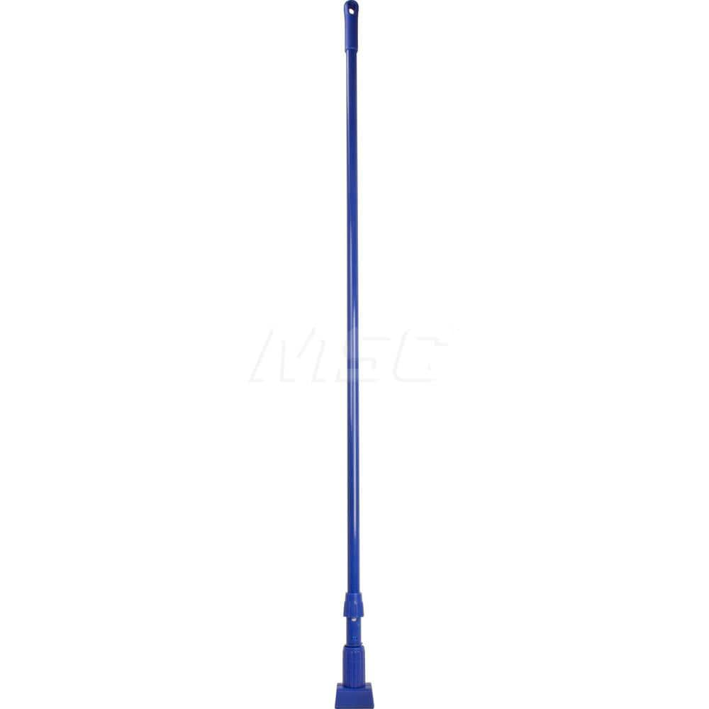 Mop Handles; For Use With: Wide-Band Mesh Wet Mop Heads; Connection Type: Clamp Jaw; Handle Type: Clamp Jaw; Handle Length (Inch): 60; Handle Material: Fiberglass; Handle Style: No; Color: Blue; Connector Material: Polypropylene; Handle Length: 60; Telesc