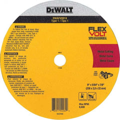 DeWALT - 9 x 5/64, 7/8" Hole 36 Grit Ceramic Cutoff Wheel - A1 Tooling