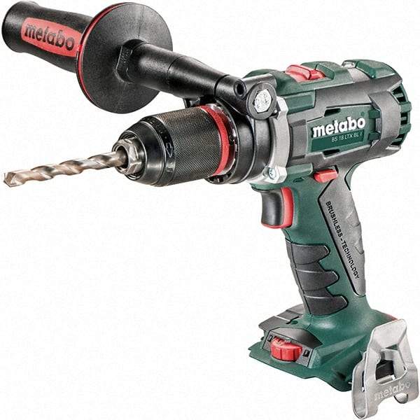 Metabo - 18 Volt 1/2" Chuck Pistol Grip Handle Cordless Drill - 500/1850 RPM, Keyless Chuck, Reversible, Lithium-Ion Batteries Not Included - A1 Tooling