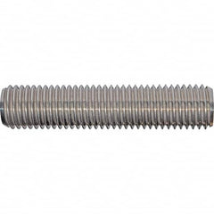 Value Collection - 1/2-13 6" OAL Fully Threaded Stud - Steel, Plain Finish, 6" Equal Thread Length, 6" Short Thread Length - A1 Tooling