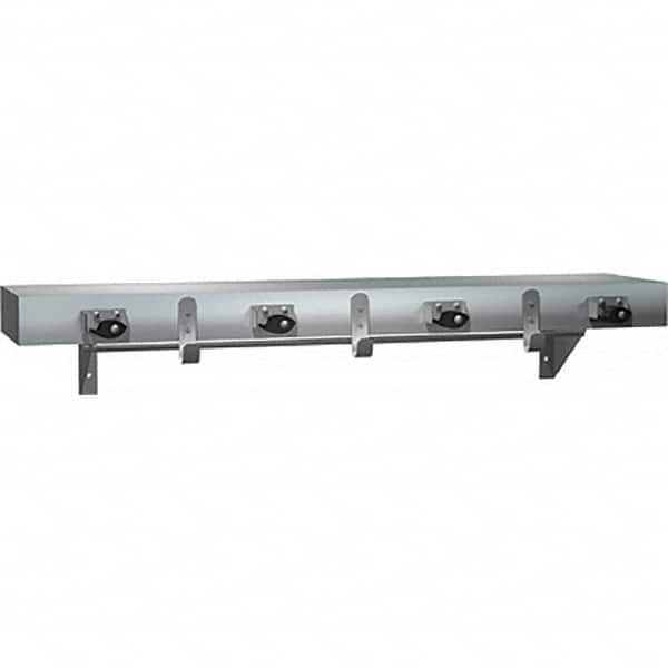 ASI-American Specialties, Inc. - Mop & Broom Wall Hooks Type: Utility Shelf w/Holders Number Of Holders: 7.000 - A1 Tooling