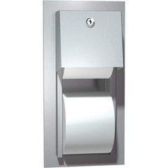 ASI-American Specialties, Inc. - Standard Double Roll Stainless Steel Toilet Tissue Dispenser - 8" Wide x 14" High x 6-1/2" Deep, Silver - A1 Tooling