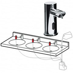 ASI-American Specialties, Inc. - Soap, Lotion & Hand Sanitizer Dispensers Type: Remote Control Mounting Style: Hand Pump - A1 Tooling