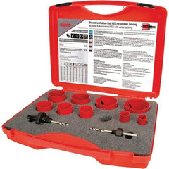 Rothenberger - Hole Saw Kits Minimum Saw Diameter (Inch): 3/4 Maximum Saw Diameter (Inch): 2-1/2 - A1 Tooling