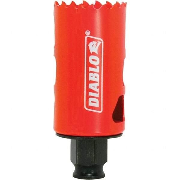 Freud - 1-1/2" Diam, 2-3/8" Cutting Depth, Hole Saw - Bi-Metal Saw, Toothed Edge - A1 Tooling