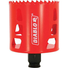 Freud - 2-11/16" Diam, 2-3/8" Cutting Depth, Hole Saw - Bi-Metal Saw, Toothed Edge - A1 Tooling