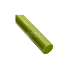 Plastic Rod: Garolite (G-11), 4' Long, 1/4″ Dia, Green Rockwell M-110