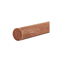 Plastic Rod: Garolite (LE), 2' Long, 9/16″ Dia, Brown Rockwell M-100