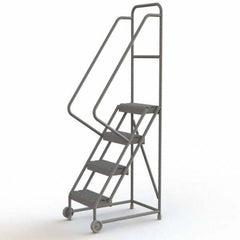 TRI-ARC - Rolling & Wall Mounted Ladders & Platforms Type: TiltNRoll Rolling Ladder Style: Tilt & Roll Safety Ladder - A1 Tooling