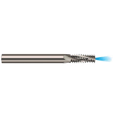 Harvey Tool - M8 X 1.25 Internal/External 1.25mm Pitch 1/4" Shank 3-Flute Solid Carbide Helical Flute Thread Mill - Exact Industrial Supply