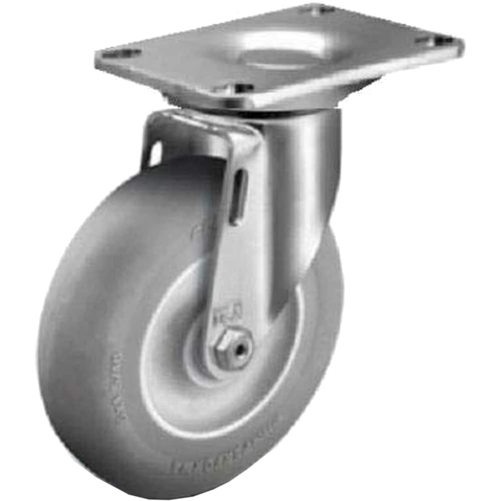 Linco - Standard Casters; Mount: Top Plate ; Style: Swivel ; Wheel Diameter: 3-1/2 (Inch); Wheel Width: 1-1/4 (Inch); Overall Height (Inch): 4-11/16 ; Load Capacity (Lb.): 250.000 - Exact Industrial Supply