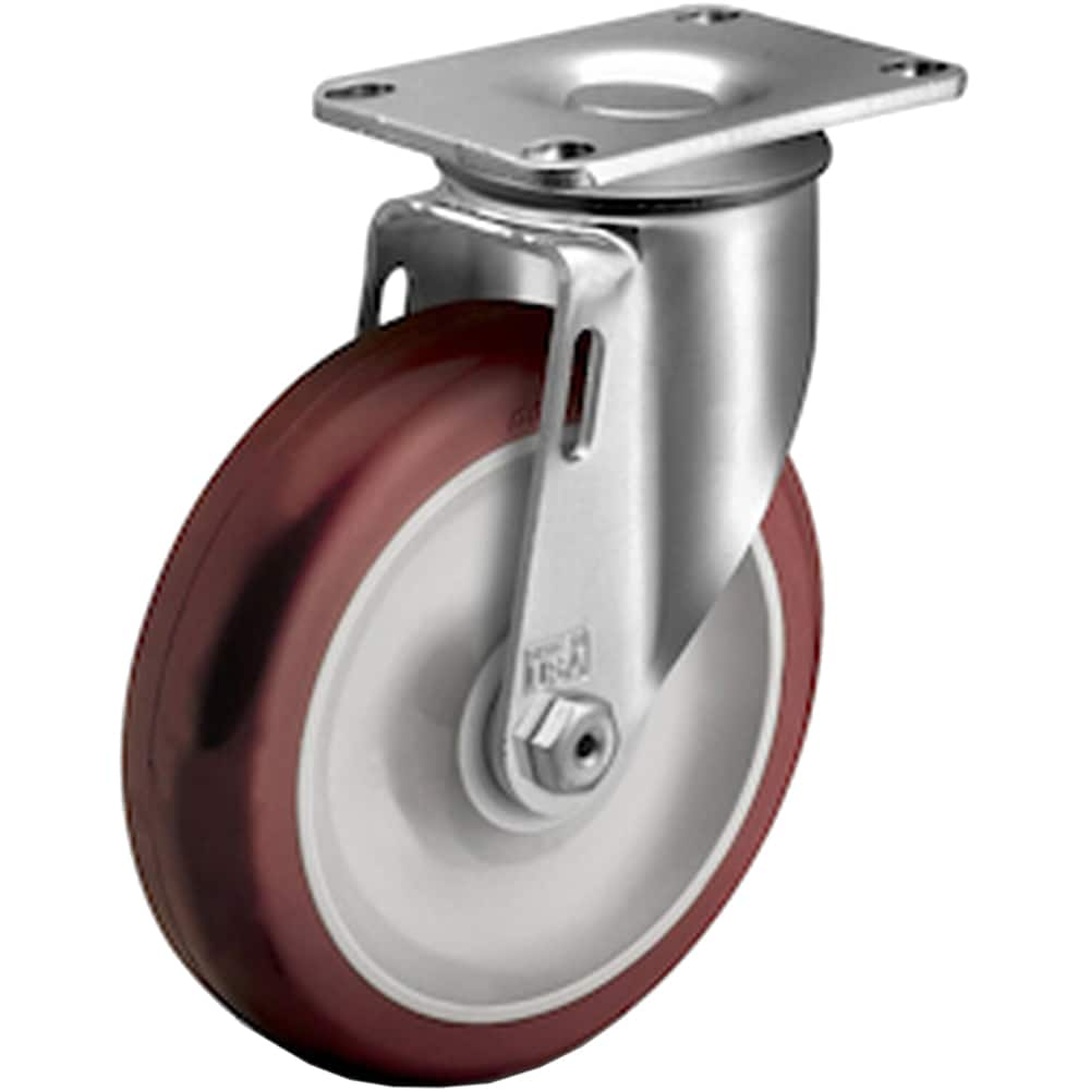 Linco - Standard Casters; Mount: Top Plate ; Style: Swivel ; Wheel Diameter: 3-1/2 (Inch); Wheel Width: 1-1/4 (Inch); Overall Height (Inch): 4-11/16 ; Load Capacity (Lb.): 250.000 - Exact Industrial Supply