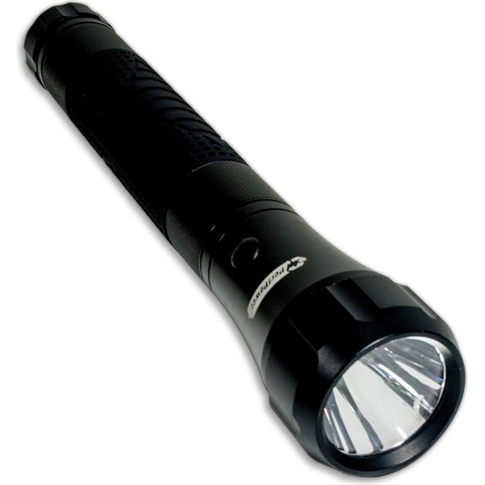 GoGreen Power - Flashlights; Type: Industrial/Tactical ; Bulb Type: LED ; Battery Size: D ; Rechargeable: Disposable ; Body Color: Black ; Complete Light Output (Lumens): 200 - Exact Industrial Supply