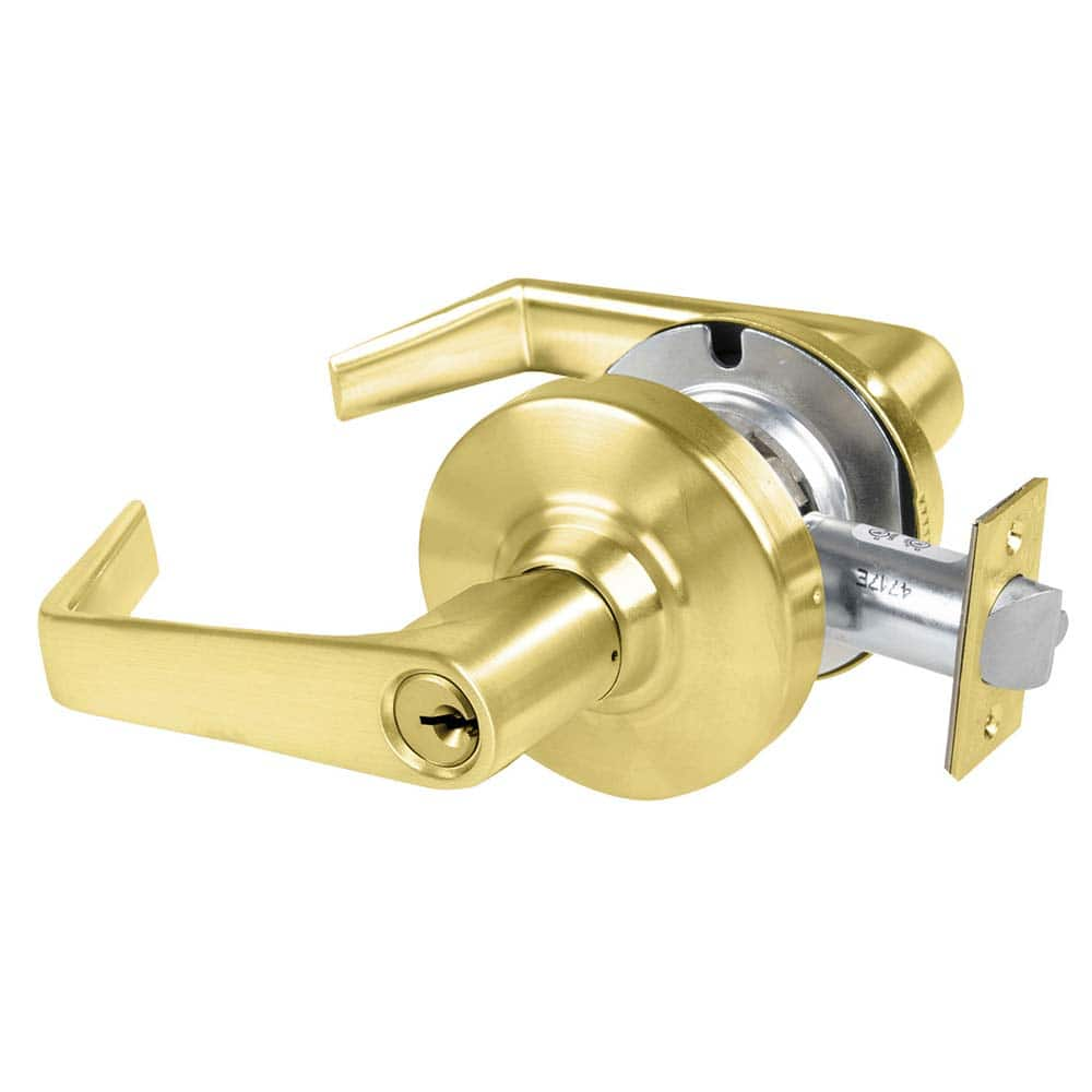 Lever Locksets; Door Thickness: 1 3/8 - 1 3/4; Key Type: Keyed Alike; Back Set: 2-3/4; For Use With: Commerical installation; Finish/Coating: Polished Brass; Satin Brass; Material: Brass; Material: Brass; Door Thickness: 1 3/8 - 1 3/4; Lockset Grade: Grad