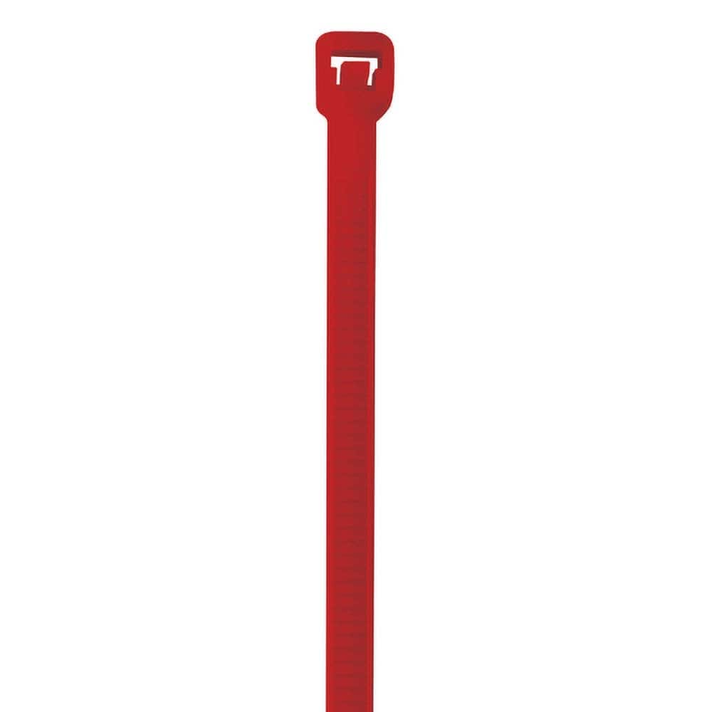 Polybag Tape & Ties; Type: Cable Ties; Overall Length (Inch): 8; Width (Inch): 0.14; Color: Red