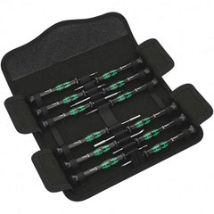 Wera - Screwdriver Sets Screwdriver Types Included: Phillips; Slotted; Microstix; TorxPlus; Torx Number of Pieces: 12 - A1 Tooling