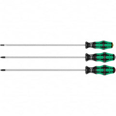 Wera - Screwdriver Sets Screwdriver Types Included: Pozidriv; Slotted; Phillips Number of Pieces: 3 - A1 Tooling