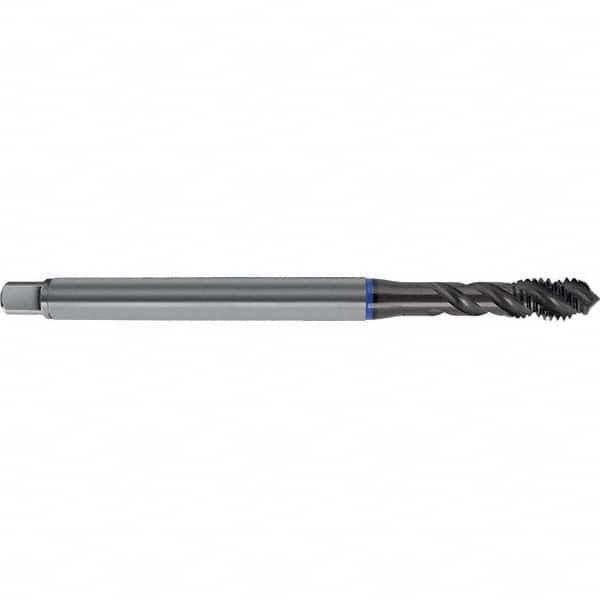 Spiral Flute Tap: M14 x 2.00, Metric, 3 Flute, Semi-Bottoming, 6HX Class of Fit, HSS-E, TiAlN Finish Right Hand Flute, Right Hand Thread, D6 & D7, Series 4633