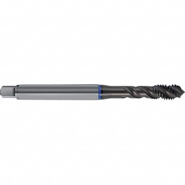 Spiral Flute Tap: M30 x 3.50, Metric, 4 Flute, Semi-Bottoming, 7GX Class of Fit, HSS-E, TiAlN Finish Right Hand Flute, Right Hand Thread, D18 & D19, Series 4626