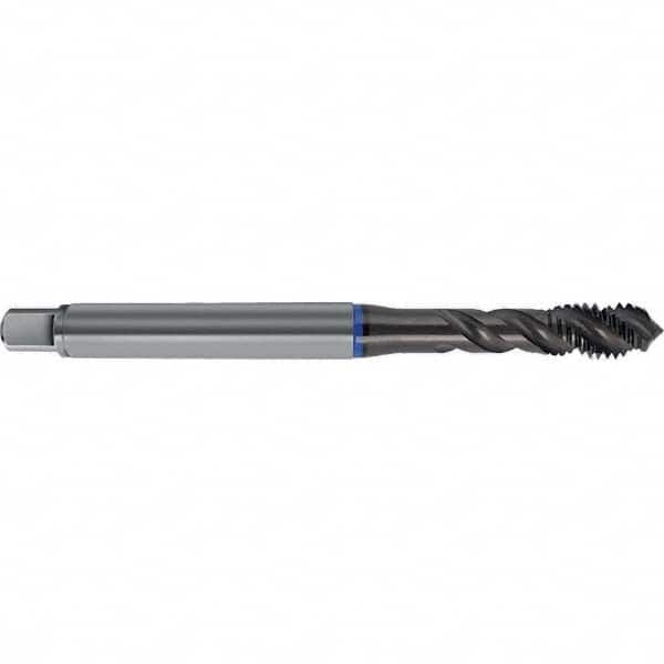 Spiral Flute Tap: M30 x 3.50, Metric, 4 Flute, Semi-Bottoming, 6GX Class of Fit, HSS-E, TiAlN Finish Right Hand Flute, Right Hand Thread, D14 & D15, Series 4625