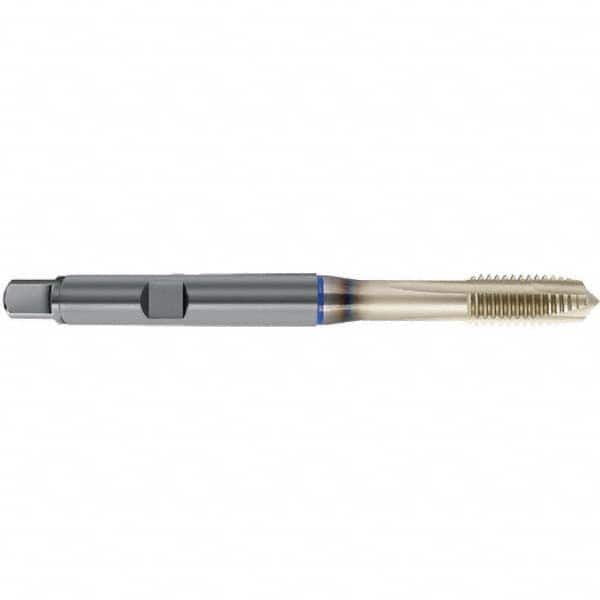 Spiral Point Tap: M20 x 2.5, Metric, 4 Flutes, Plug, 6HX, Powdered Metal High Speed Steel, Sirius Finish 140 mm OAL, Right Hand, D9/D10, Series 4651