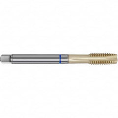 Spiral Point Tap: M12 x 1.25, Metric Fine, 4 Flutes, Plug, 6GX, HSS-E, Sirius Finish 100 mm OAL, Right Hand, D8/D9, Series 4641