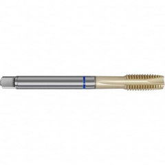 Spiral Point Tap: M16 x 1.5, Metric Fine, 4 Flutes, Plug, 6HX, Powdered Metal High Speed Steel, Sirius Finish 100 mm OAL, Right Hand, D4/D5 Series 4647