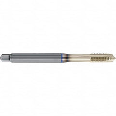 Spiral Point Tap: M4 x 0.7, Metric, 3 Flutes, Plug, 6HX, Sirius Finish 12 mm Thread Length, 63 mm OAL, Right Hand, D4/D5 Series 4646