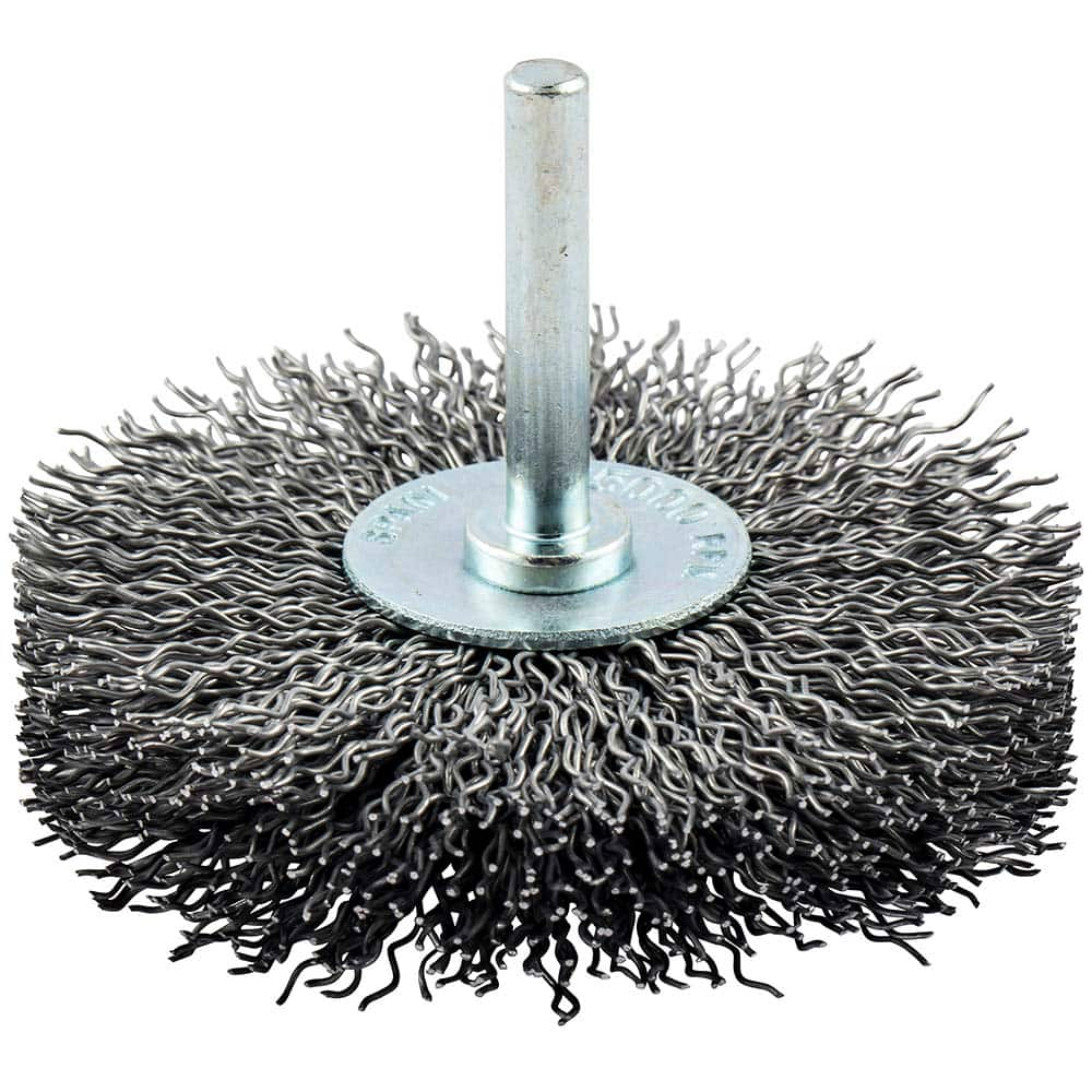 Norton - 3" OD, Crimped Carbon Wheel Brush - A1 Tooling