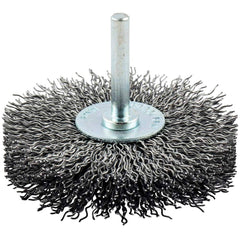 Norton - 3" OD, Crimped Carbon Wheel Brush - A1 Tooling