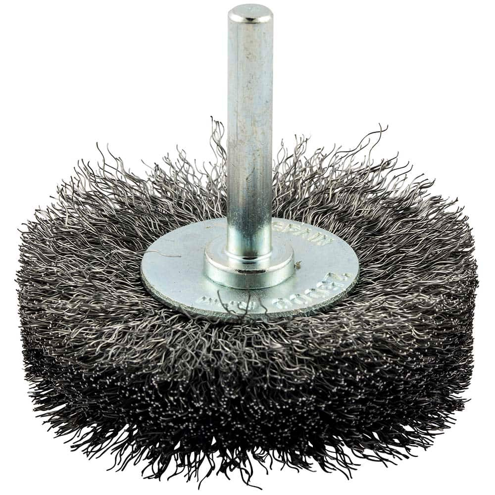 Norton - 2-1/2" OD, Crimped Carbon Wheel Brush - A1 Tooling