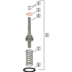 SANI-LAV - Spray Nozzle Parts & Accessories; Type: Barrel Cartridge Replacement Kit ; For Use With: Model N3B Nozzle ; Material: Brass - Exact Industrial Supply