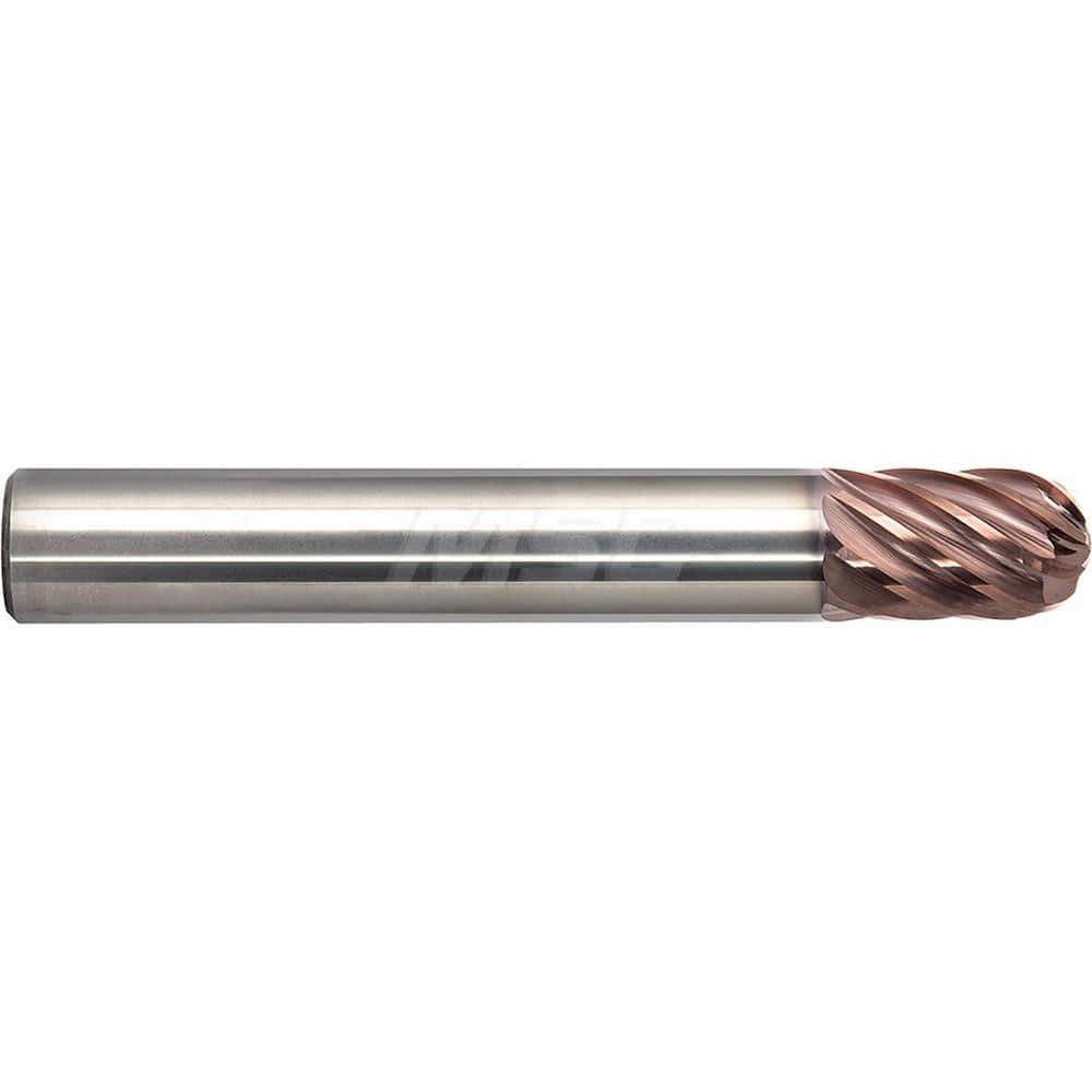 M.A. Ford - Ball End Mills; Mill Diameter (Inch): 5/16 ; Mill Diameter (Decimal Inch): 0.3125 ; Number of Flutes: 8 ; Length of Cut (Inch): 7/16 ; Material: Solid Carbide ; Overall Length (Inch): 2-1/2 - Exact Industrial Supply