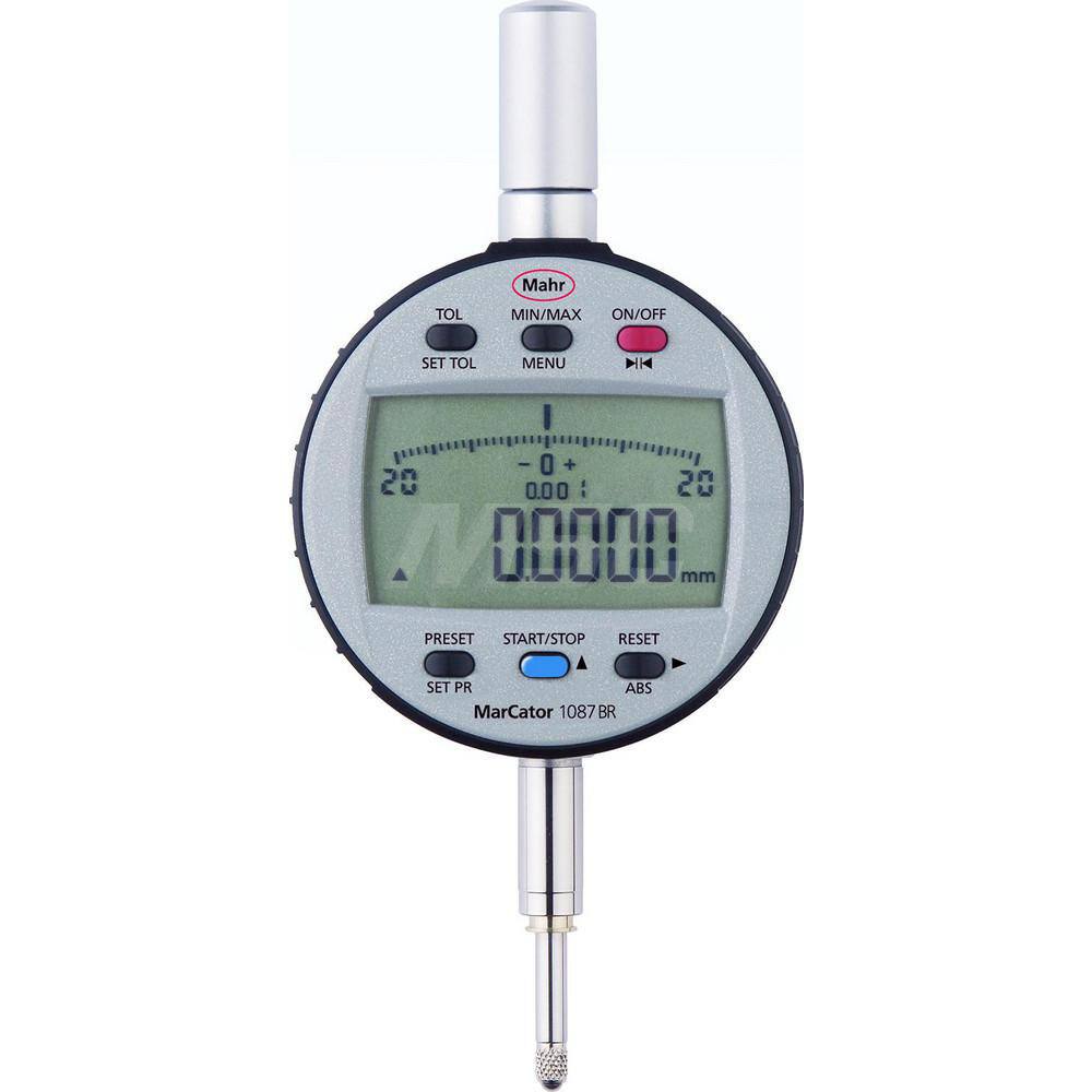 Mahr - Electronic Drop Indicators; Minimum Measurement (Decimal Inch): 0 ; Minimum Measurement (Inch): 0 ; Minimum Measurement (mm): 0 ; Maximum Measurement (Inch): 0.5 ; Maximum Measurement (mm): 12.5 ; Resolution (Decimal Inch): 0.00002/0.00005/0.0001/ - Exact Industrial Supply