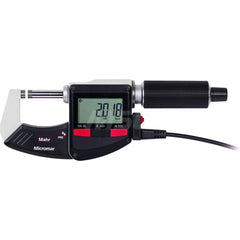 Mahr - Electronic Outside Micrometers; Type: Digital Outside Micrometer ; Minimum Measurement (Decimal Inch): 5 ; Minimum Measurement (mm): 125 ; Maximum Measurement (mm): 150 ; Thimble Type: Ratchet ; Calibrated: Yes - Exact Industrial Supply