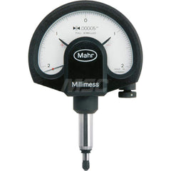 Mahr - Dial Comparator Gages; Dial Graduation (Decimal Inch): 0.000020 ; Dial Graduation (mm): 0.0005 ; Accuracy (micro m): 0.5 (Ge); 0.6 (Gges); 0.4 (Gt) ; Accuracy (Decimal Inch): 0.00002 (Ge); 0.00003 (Gges); 0.000014 (Gt) ; Maximum Measurement (Decim - Exact Industrial Supply