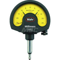 Mahr - Dial Comparator Gages; Dial Graduation (Decimal Inch): 0.000050 ; Dial Graduation (mm): 0.5000 ; Dial Graduation (micro m): 0.50 ; Accuracy (micro m): 0.5 (Ge); 0.6 (Gges); 0.4 (Gt) ; Accuracy (Decimal Inch): 0.00005 ; Maximum Measurement (Decimal - Exact Industrial Supply