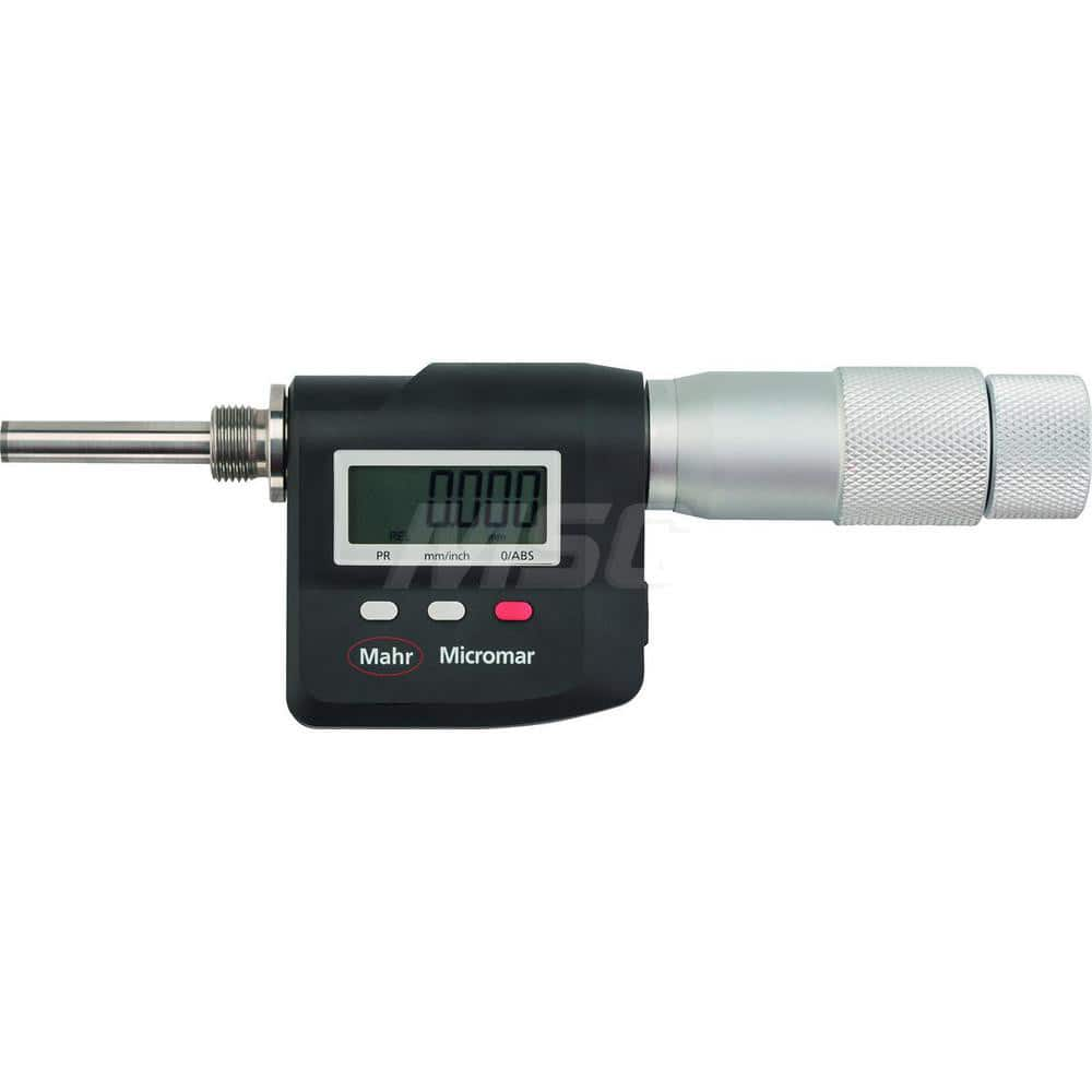 Mahr - Electronic Micrometer Heads; Minimum Measurement (Inch): 0.2500 ; Minimum Measurement (mm): 6 ; Minimum Measurement (Decimal Inch): 0.2500 ; Maximum Measurement (Inch): 0.7750 ; Maximum Measurement (Decimal Inch): 0.7750 ; Maximum Measurement (mm) - Exact Industrial Supply