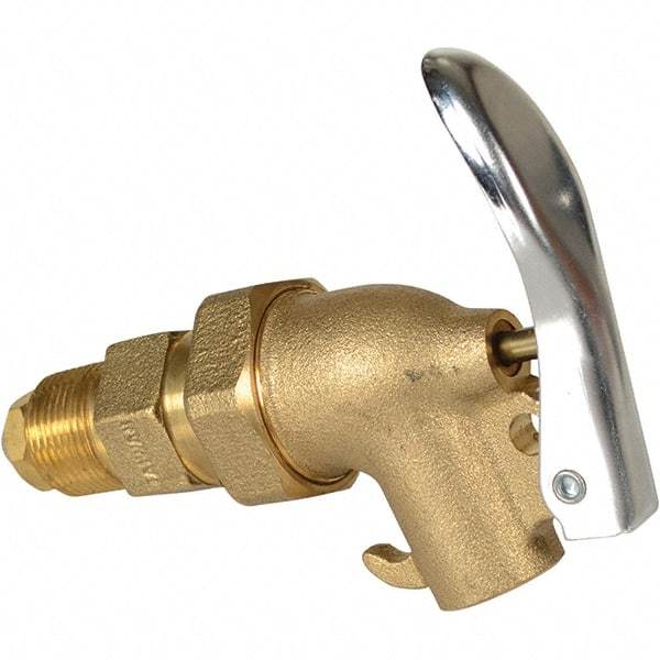 Vestil - 3/4" NPT Brass Adjustable Drum Faucet - 4" Long Extension - A1 Tooling