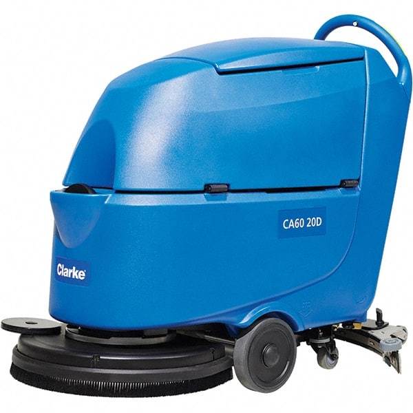 Clarke - 20" Cleaning Width, Battery Powered Walk Behind & Floor Scrubber - 0.6 hp, 150 RPM, 47" Water Lift, 16 Gal Tank Capacity, Series CA60 - A1 Tooling