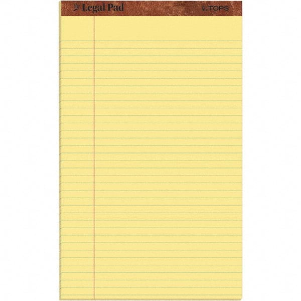 TOPS - Note Pads, Writing Pads & Notebooks Writing Pads & Notebook Type: Writing Pad Size: 8-1/2 x 14 - A1 Tooling